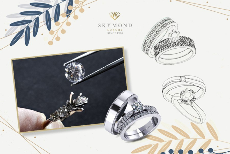 nhẫn cưới thiết kế skymond luxury