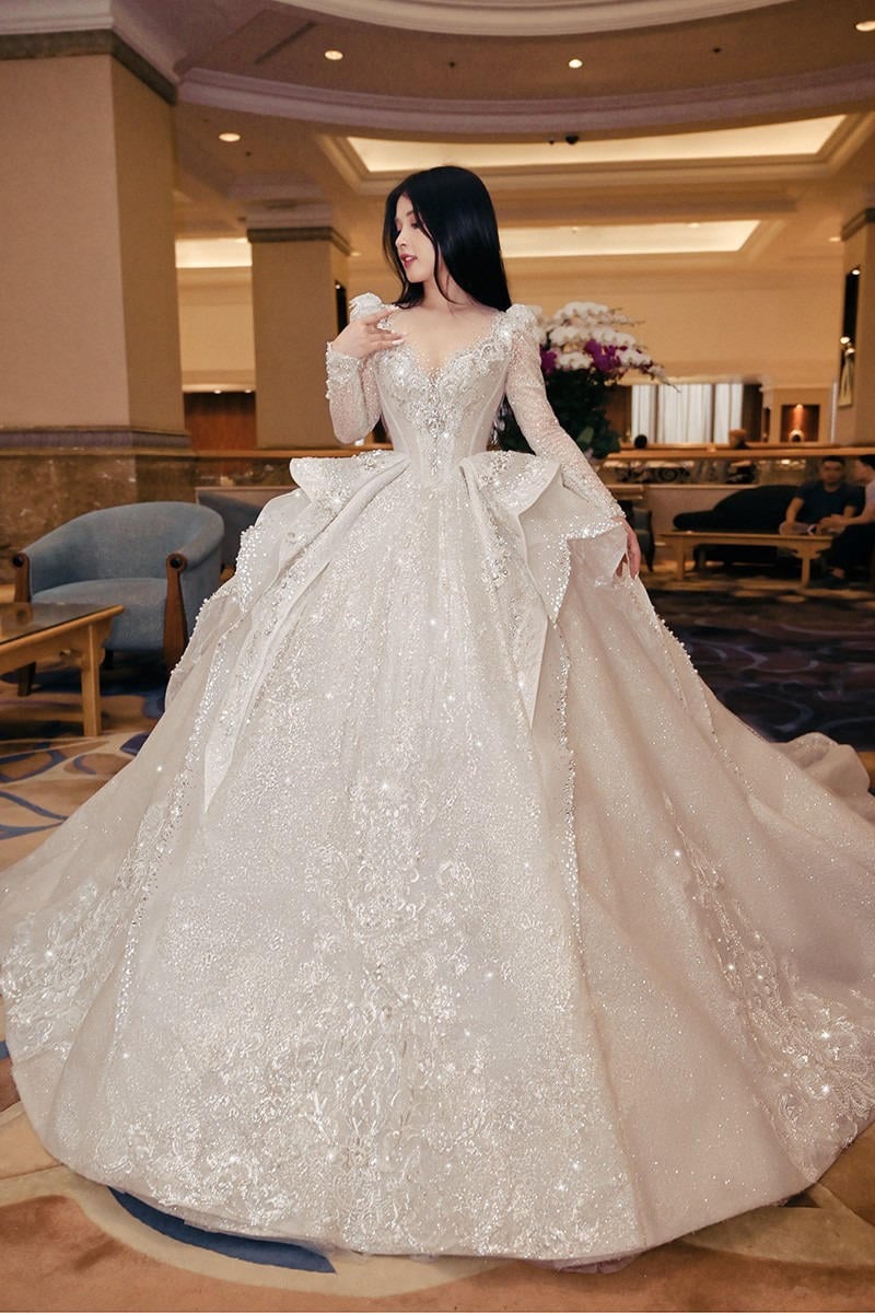 váy cưới đẹp cho dáng người hình chữ nhật